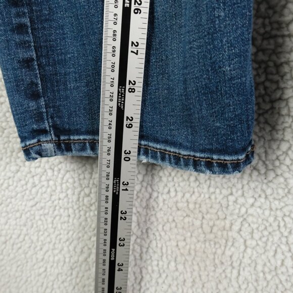 Silver Jeans Mens 30X30 Blue Allan Classic Fit Slim Straight Stone Wash Whiskers - Picture 8 of 13